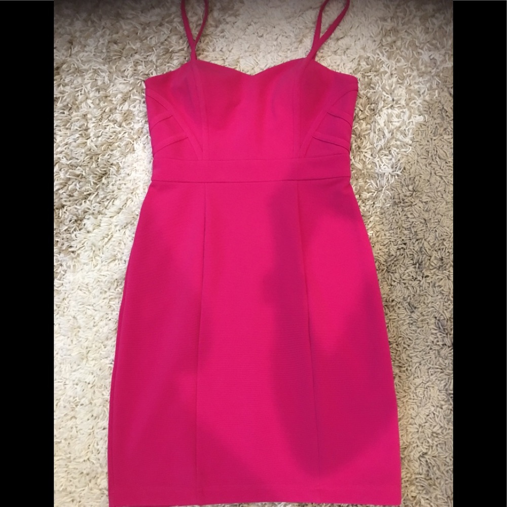 Beautiful Fuchsia Bodycon Party Dress